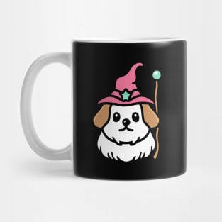 Maltese Dog Wizard Dog Owner Retro Funny Dog Mug